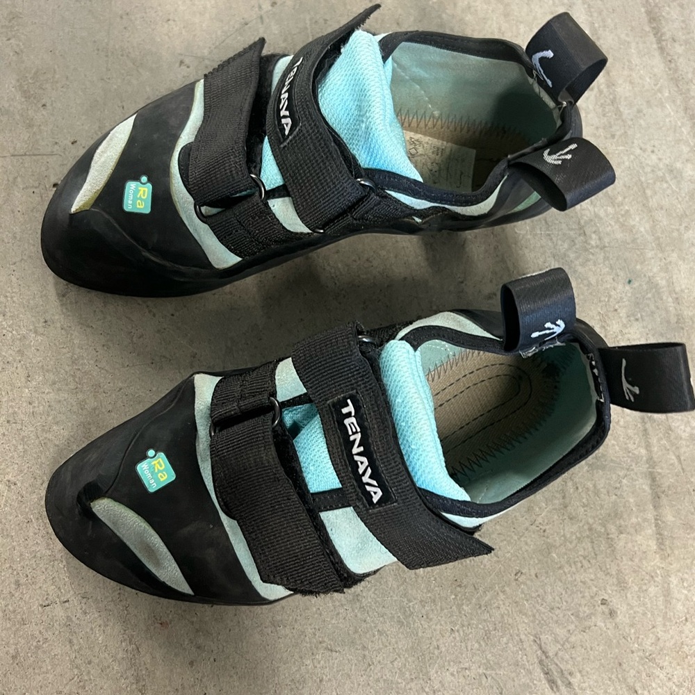 Tenaya Black and Blue Climbing Shoes
